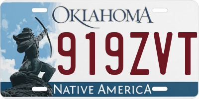 OK license plate 919ZVT