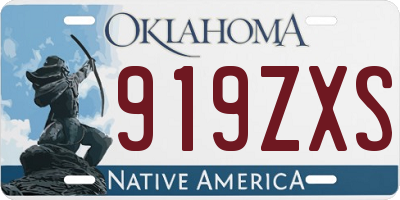 OK license plate 919ZXS