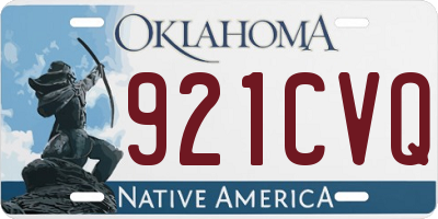 OK license plate 921CVQ