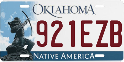 OK license plate 921EZB