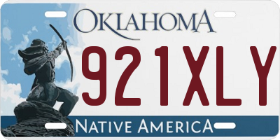 OK license plate 921XLY