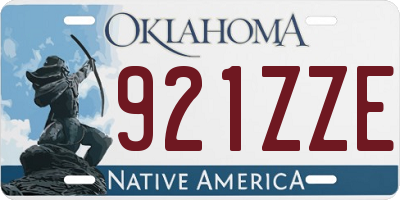 OK license plate 921ZZE