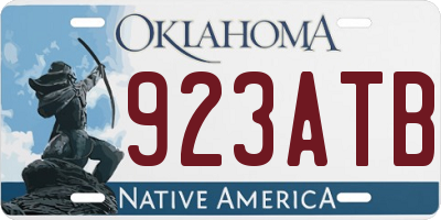 OK license plate 923ATB
