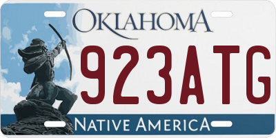 OK license plate 923ATG
