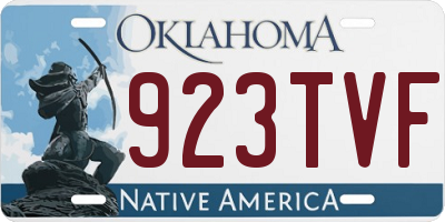 OK license plate 923TVF