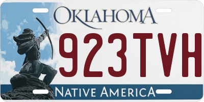 OK license plate 923TVH