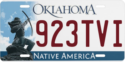 OK license plate 923TVI