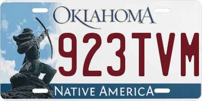 OK license plate 923TVM