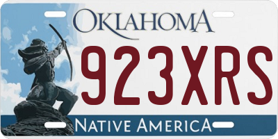 OK license plate 923XRS