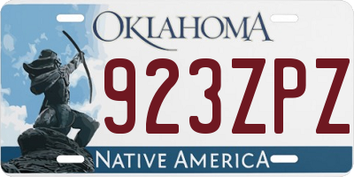 OK license plate 923ZPZ