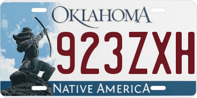 OK license plate 923ZXH