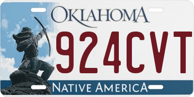 OK license plate 924CVT