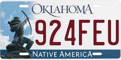 OK license plate 924FEU