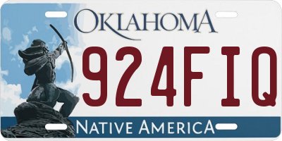 OK license plate 924FIQ