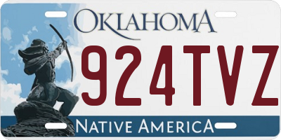 OK license plate 924TVZ
