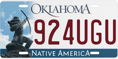 OK license plate 924UGU