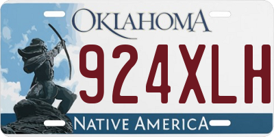 OK license plate 924XLH
