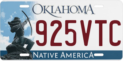OK license plate 925VTC