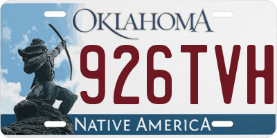 OK license plate 926TVH