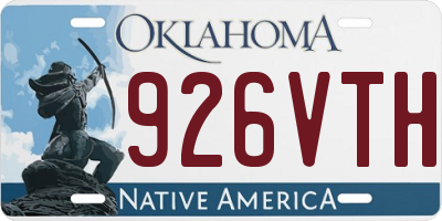 OK license plate 926VTH