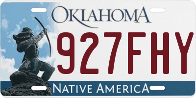 OK license plate 927FHY