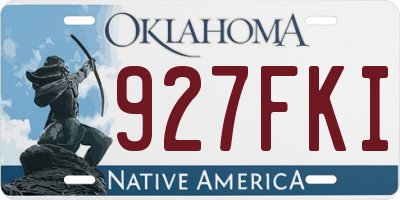 OK license plate 927FKI
