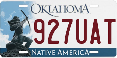 OK license plate 927UAT