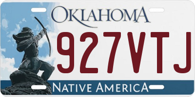 OK license plate 927VTJ