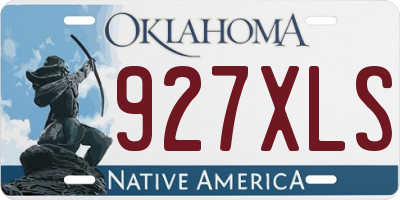 OK license plate 927XLS