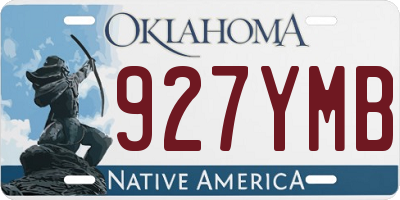 OK license plate 927YMB