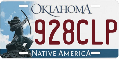 OK license plate 928CLP