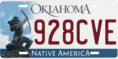 OK license plate 928CVE