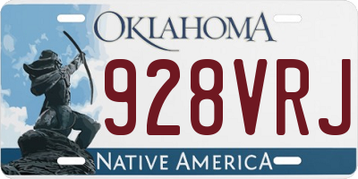 OK license plate 928VRJ