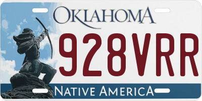 OK license plate 928VRR