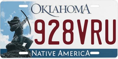 OK license plate 928VRU