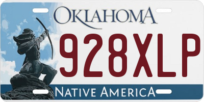 OK license plate 928XLP