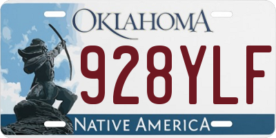 OK license plate 928YLF