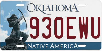 OK license plate 930EWU