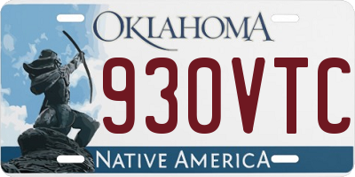 OK license plate 930VTC