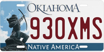 OK license plate 930XMS