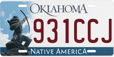 OK license plate 931CCJ