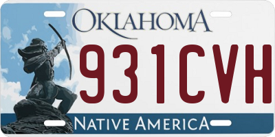 OK license plate 931CVH