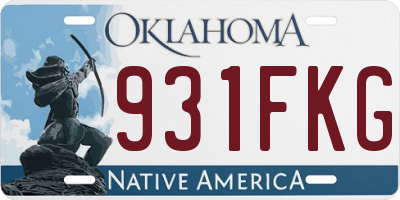 OK license plate 931FKG