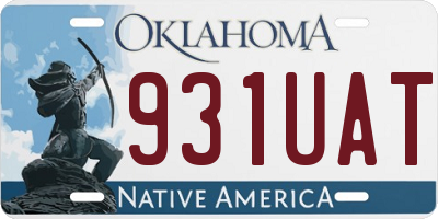 OK license plate 931UAT