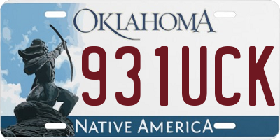 OK license plate 931UCK
