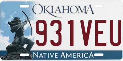 OK license plate 931VEU