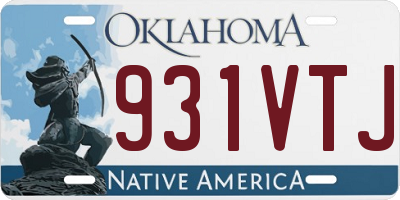 OK license plate 931VTJ