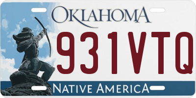 OK license plate 931VTQ