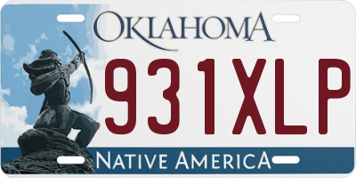 OK license plate 931XLP