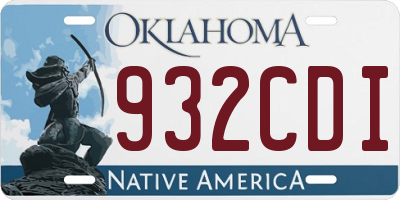 OK license plate 932CDI